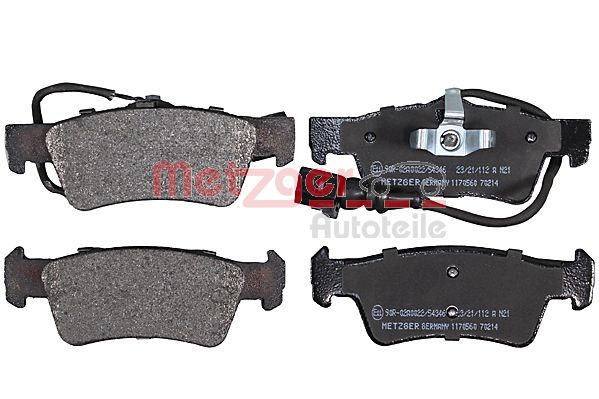 METZGER 1170560 Bremsbelagsatz, Scheibenbremse
